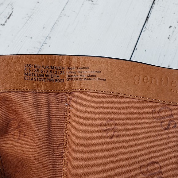 Gentle Souls by Kenneth Cole Women's Ella Square-Toe Block-Heel Boots Zip NEW - Picture 11 of 11